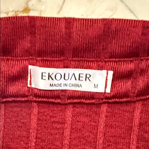 Woman’s  Burgundy Pajama Set - Picture 9 of 11